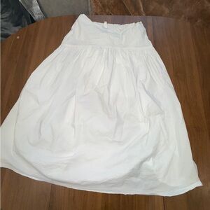 Prologue White A-Line Skirt